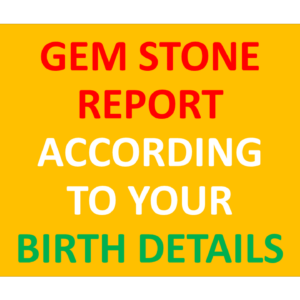 gemstone report as per kundli