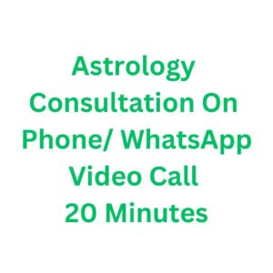 Astrology Consultation On Phone/ WhatsApp Video Call 20 Minutes