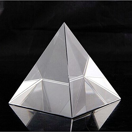 Feng Shui Crystal Glass Pyramid for Spiritual Healing, Vastu Correction and Balancing - 6 cm