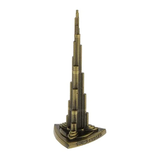 Burj Khalifa UAE Souvenir Metal Decorative Showpiece | Home and Office Decor | 12Cm